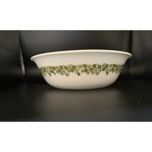 Corelle Spring Blossom Cereal Bowl 6.25 in Crazy Daisy Green White Cereal Soup